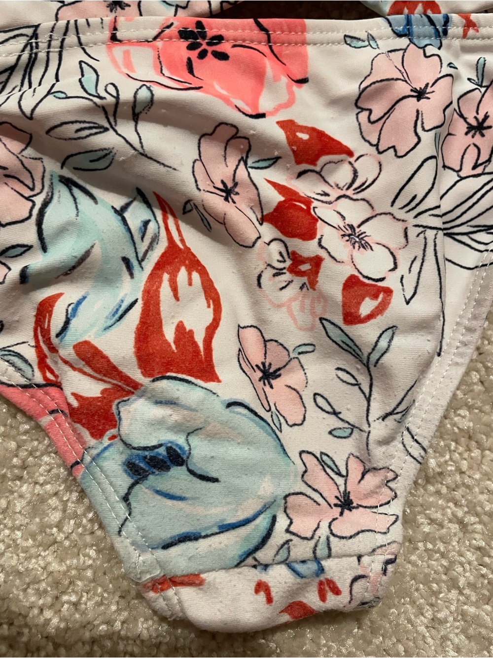 Girls Floral Rash Guard Swim Set - Picture 5 of 5